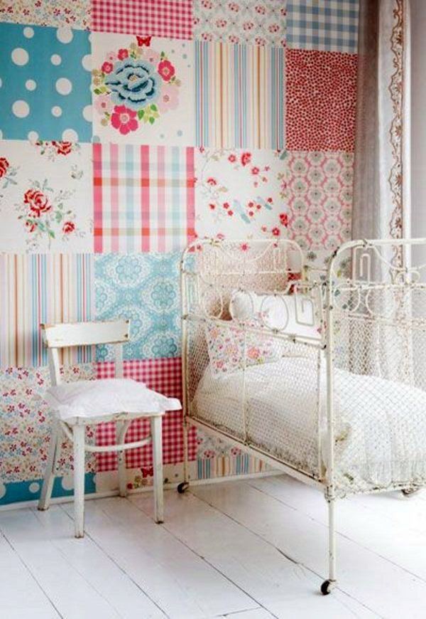 35 great ideas for patchwork wall decoration