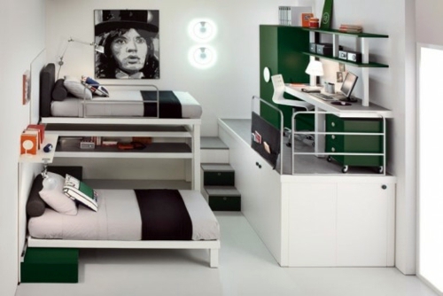 7 modern loft bed designs for boys of Timidey Spa