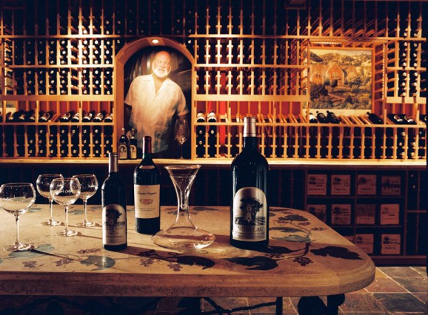 Artful wine cellar with a peak design by Patrick Wallen