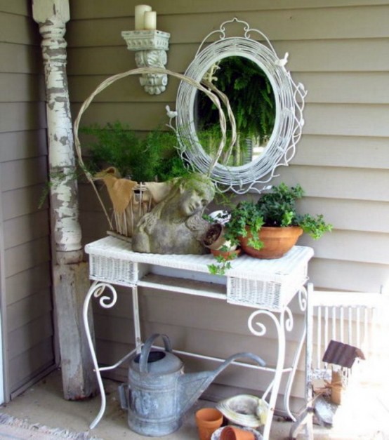 Balcony design – Inspiration: Shabby Chic style