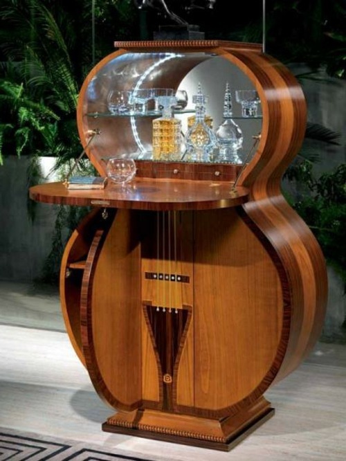 Bar made in the form of guitar in Italy