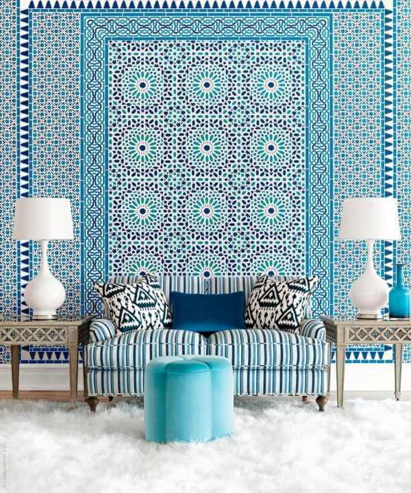 Blue Wallpaper – the perfect Piped in each room