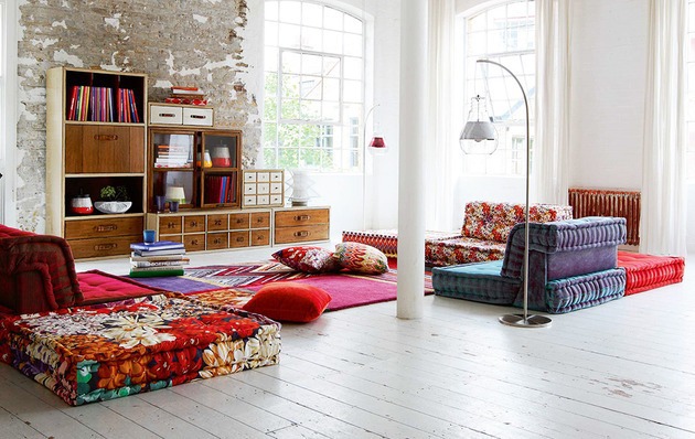 Casual chic living room design: Rustic, cozy furniture