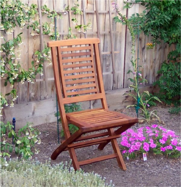 Chic and practical solutions for the home and garden with deck chair in summer