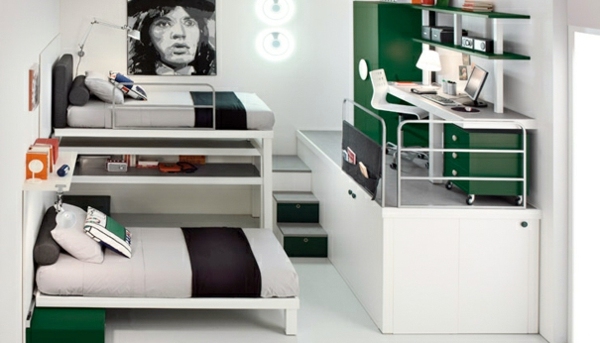 Colorful great loft beds for children and adults – excellent bedroom furniture