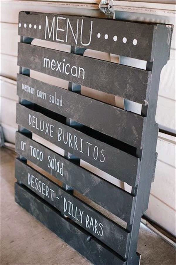 Cool DIY decoration from € palette for your wedding