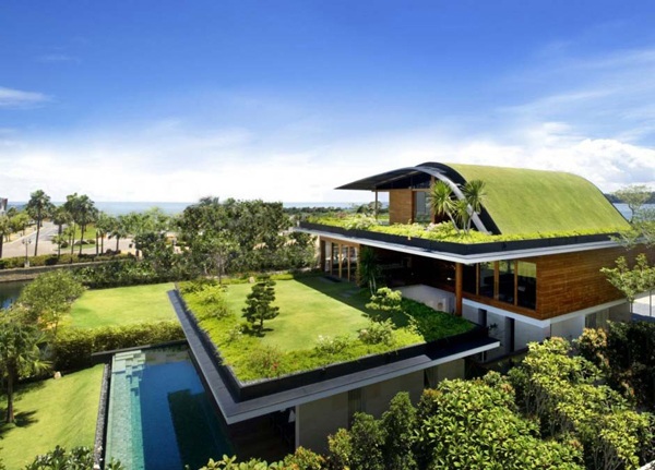 Cool garden design idea – green oasis on the roof terrace