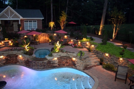 Cool Ideas for indirect lighting in the garden – Brighten the nights in the open!