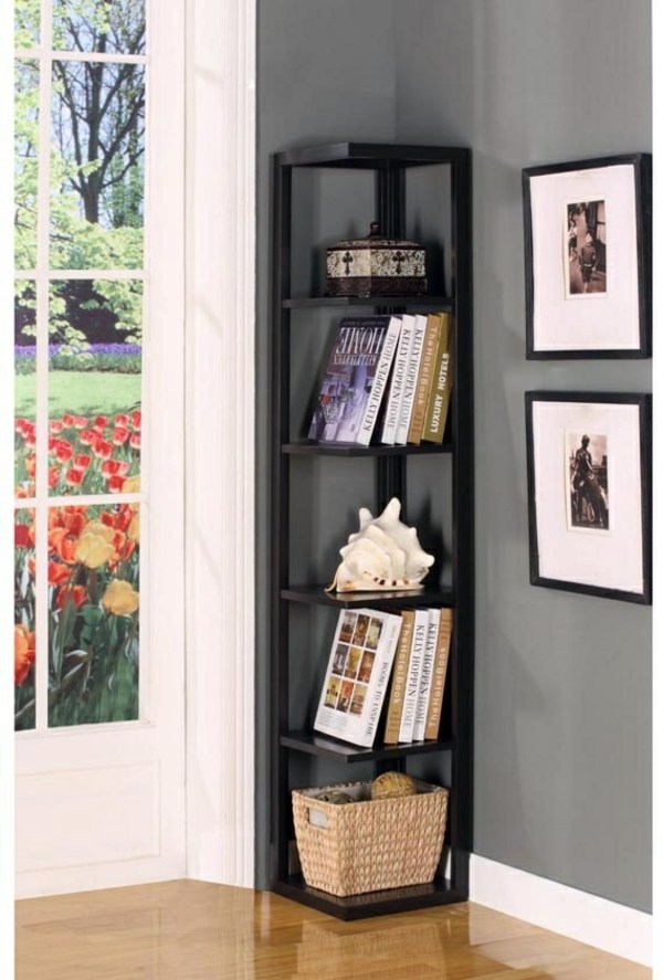 Corner shelf for space saving – Ideas for practical organization