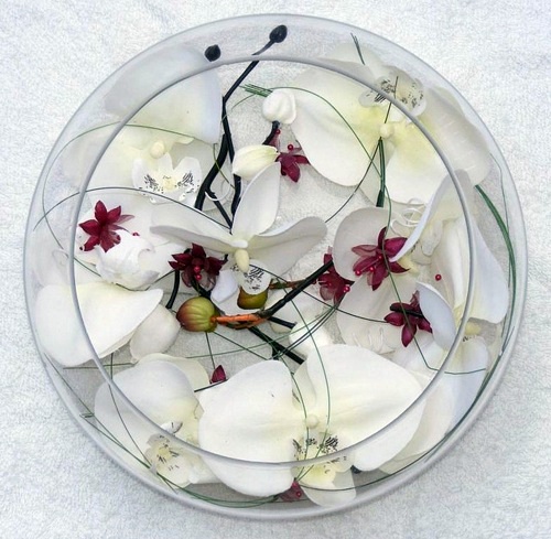 Elegant table decoration with orchid – tender and decoration:
