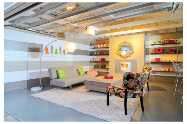 Garage converted to living space – create cozy atmosphere