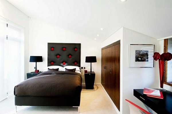 Gorgeous interior design ideas in Red-Black-White