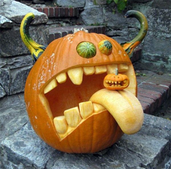 Halloween pumpkin Schnitzvorlagen – 20 thematic decoration ideas