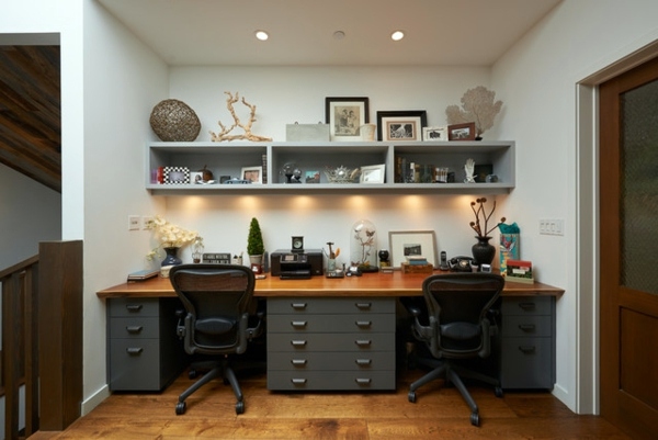 Home Office Design for two persons – Share you get your work space while keeping your marriage
