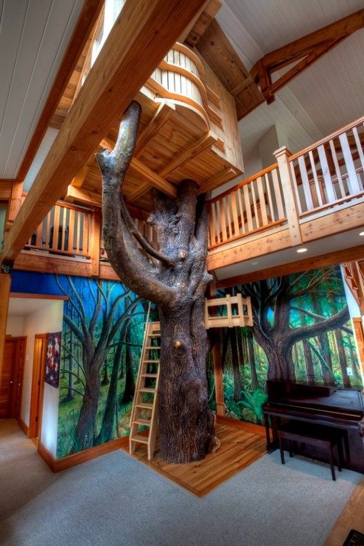 Indoor tree house – 10 cool ideas for kids