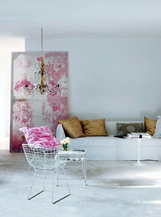 Interior Design Ideas – 50 airy feminine living room designs