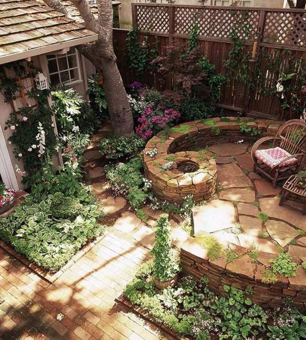 Make stone wall in the garden – creative exterior architecture