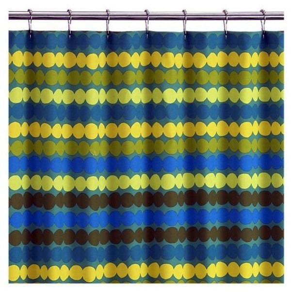 Marimekko shower curtain – Fresh colors and patterns in the bathroom