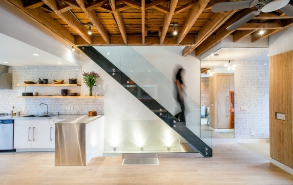 Modern wood stairs – Move & Relax