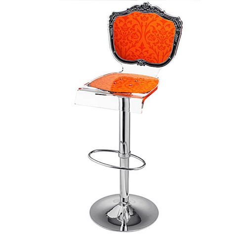 October Sunset: 10 ideas for orange bar stool with backrest