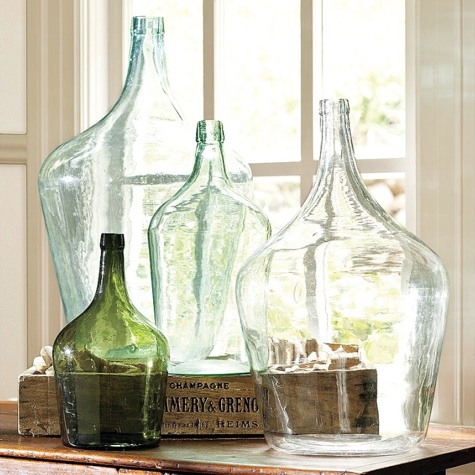 Old fashioned bottles in Interior Design – 35 Ideas