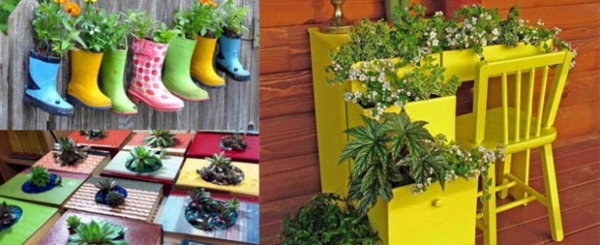On Funny Gartendeko yourself – DIY Planters