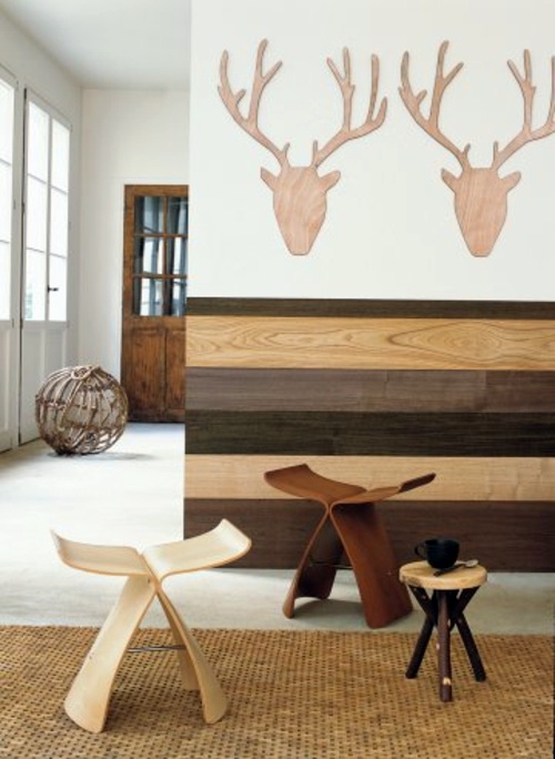Original and chic ideas – Stylish wall decoration made of real wood