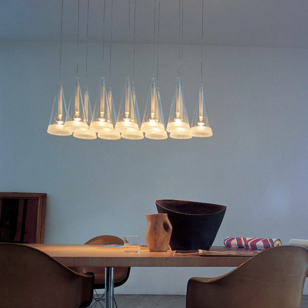 Original designs in dining room pendant lights over the dining table