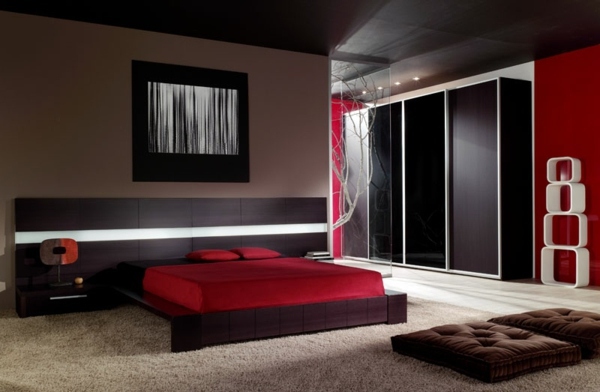 Original idea for dark stylish interior