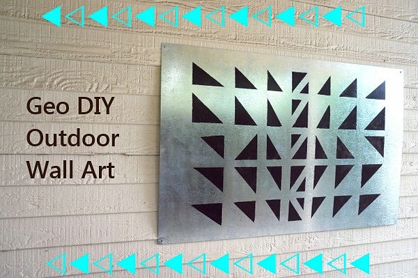 Outdoor wall decoration do it yourself – DIY Projects geometric