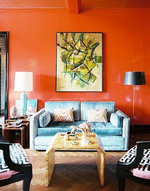 Paint walls – paint ideas for orange wall design