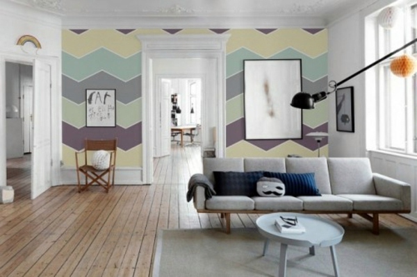 Pastel tones as wall colors soften the ambience at home