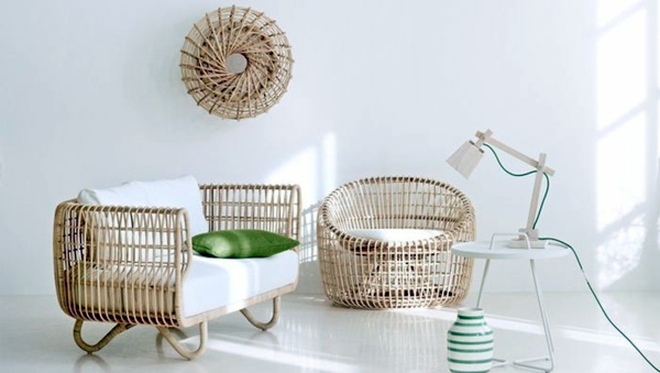 Sustainable rattan furniture with Scandinavian charm