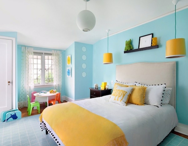 The children's room interior with bright colors refresh