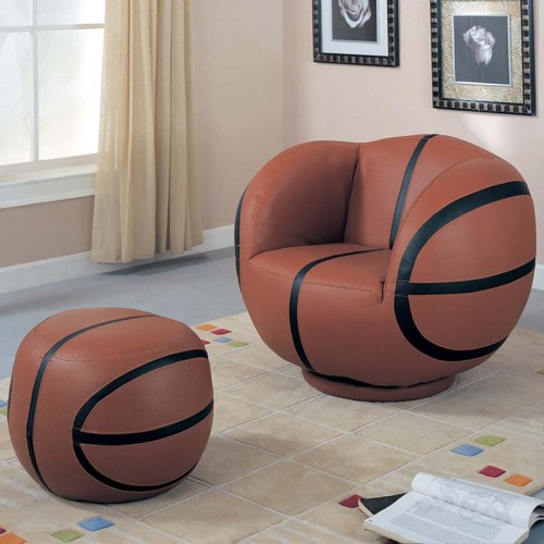 Unique upholstery chair for sports lovers – Ideas for Kids Room Interior