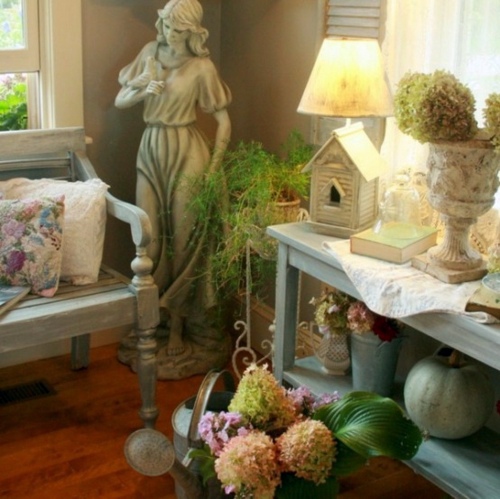 Vintage fresh garden room – shabby elegance and natural beautiful ambience