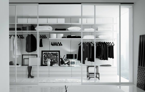 Walk-in closet – a dressing room plan and implement