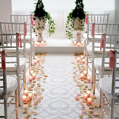 Wedding decoration ideas – enchanting table and Hochzeitssaaldeko