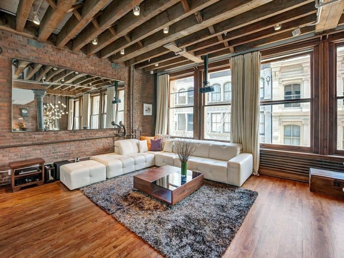 What is the modern interior of a city apartment in New York
