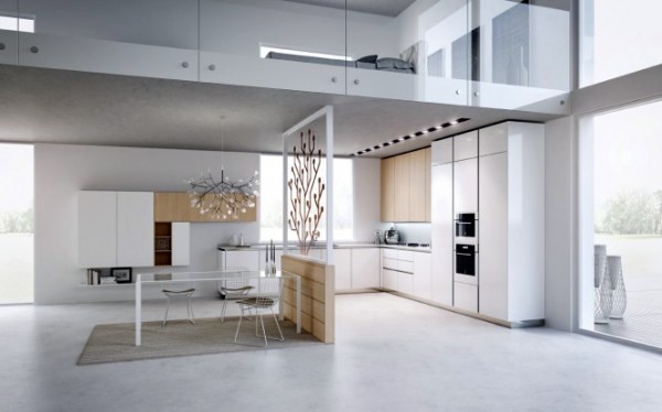 White Interior design – Modern Loft