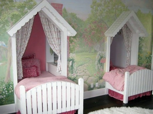 Wonderful girl beds in the form of houses