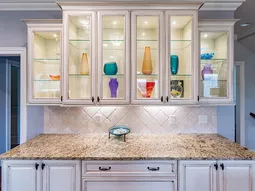 5 types of glass kitchen cabinets