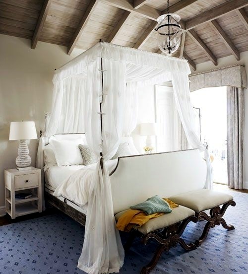 33 amazing white canopy bed design for your bedroom