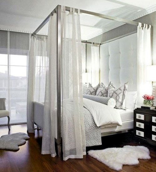 33 amazing white canopy bed design for your bedroom | Avso
