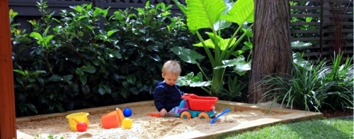 Children's playground in the backyard - handy for you, fantastic for your children