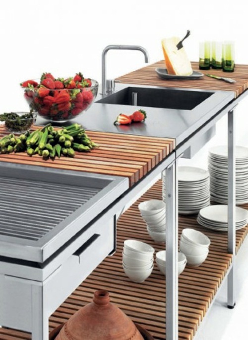 Outdoor kitchens modular system of Viteo - for your outdoor area