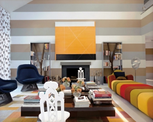 Wohnzimmer Ideen - The fabulous living room designs of Muriel Brandolini