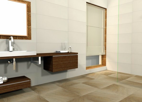 Floor Tiles affect the overall picture of the bathroom Floor Tiles affect the overall picture of the bathroom