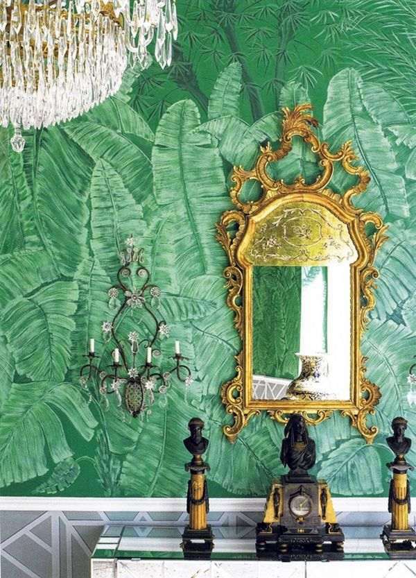 Tapeten - Home design ideas with Palm Frond Prints - Inspiration from the Tropics