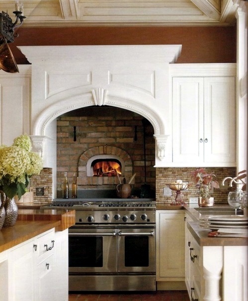 Installing a fireplace in the kitchen - warmth and comfort